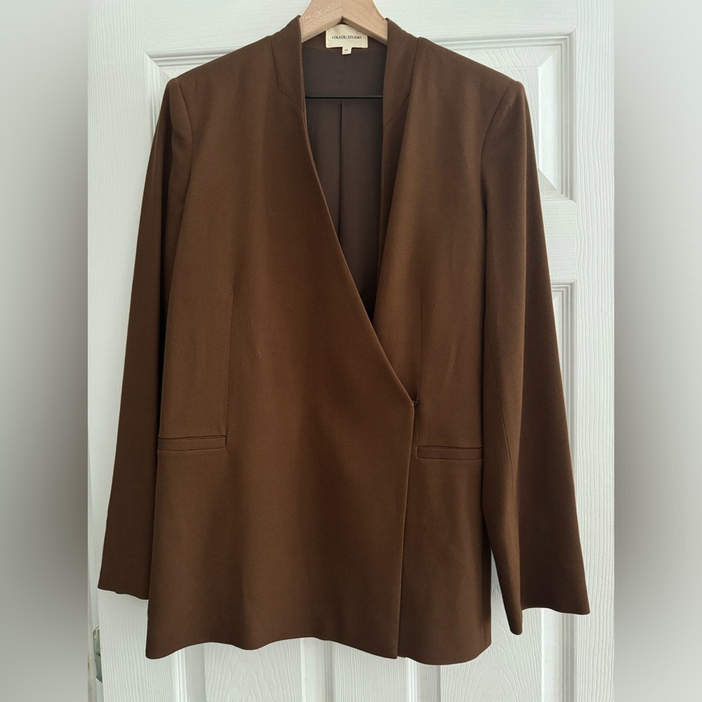 Loulou Studio Brown Blazer Jacket